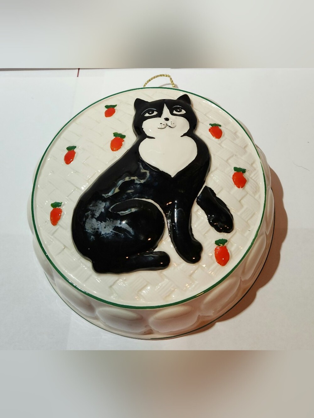 Vintage Takahashi San Francisco Black & White Tuxedo Cat Ceramic Home Decor